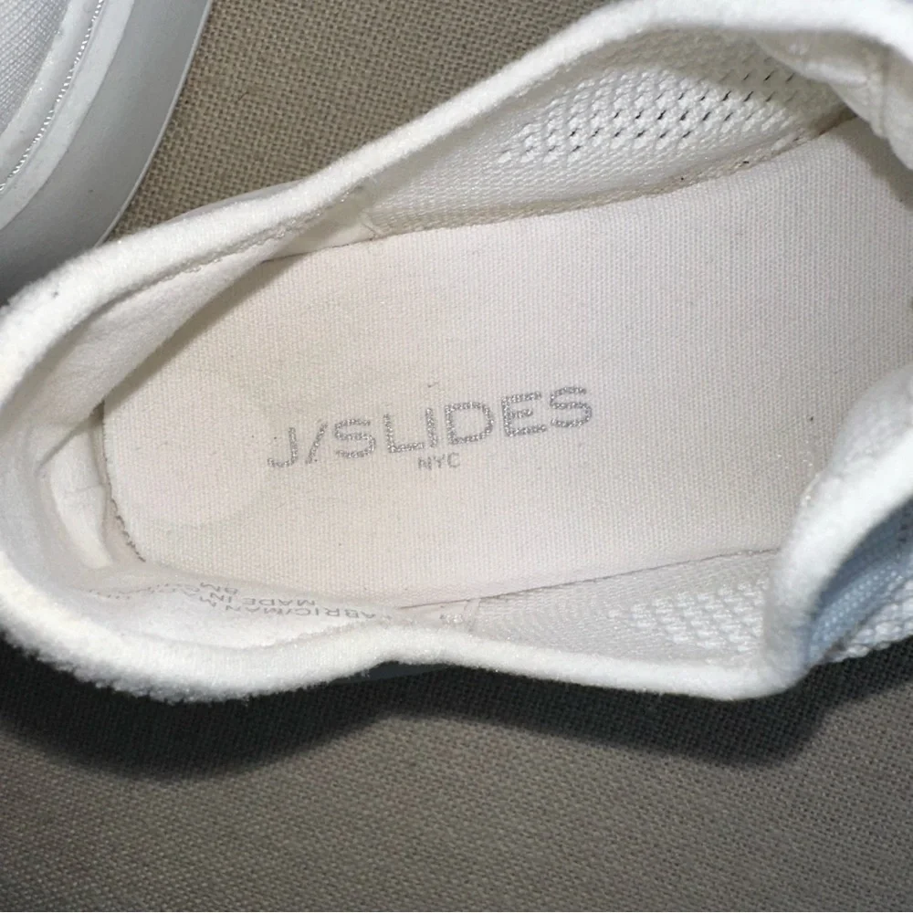 J Slides Damien White Mesh Knit Sneakers 8 Comfort Fashion